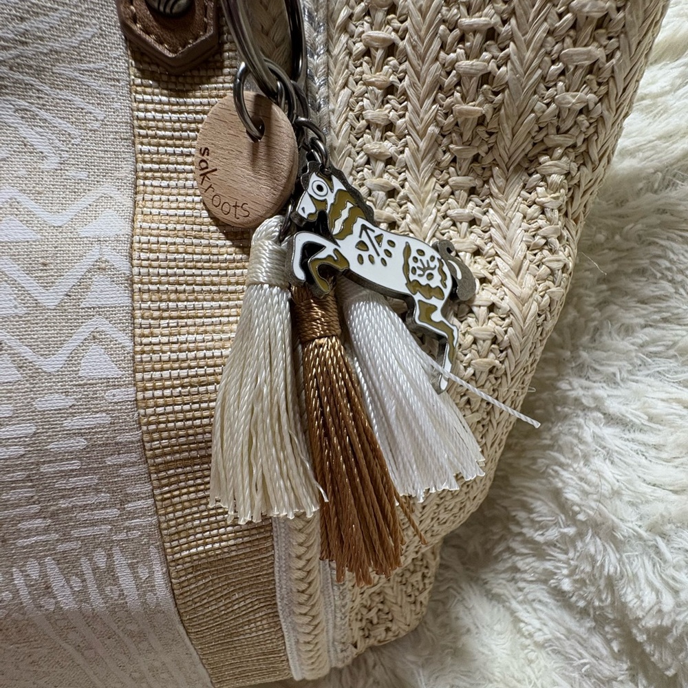 Sakroots Beige and White Tote Bag Set - Picture 4 of 8